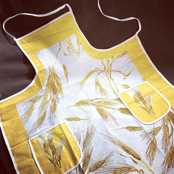Vintage wheat apron - Picture 1 of 3